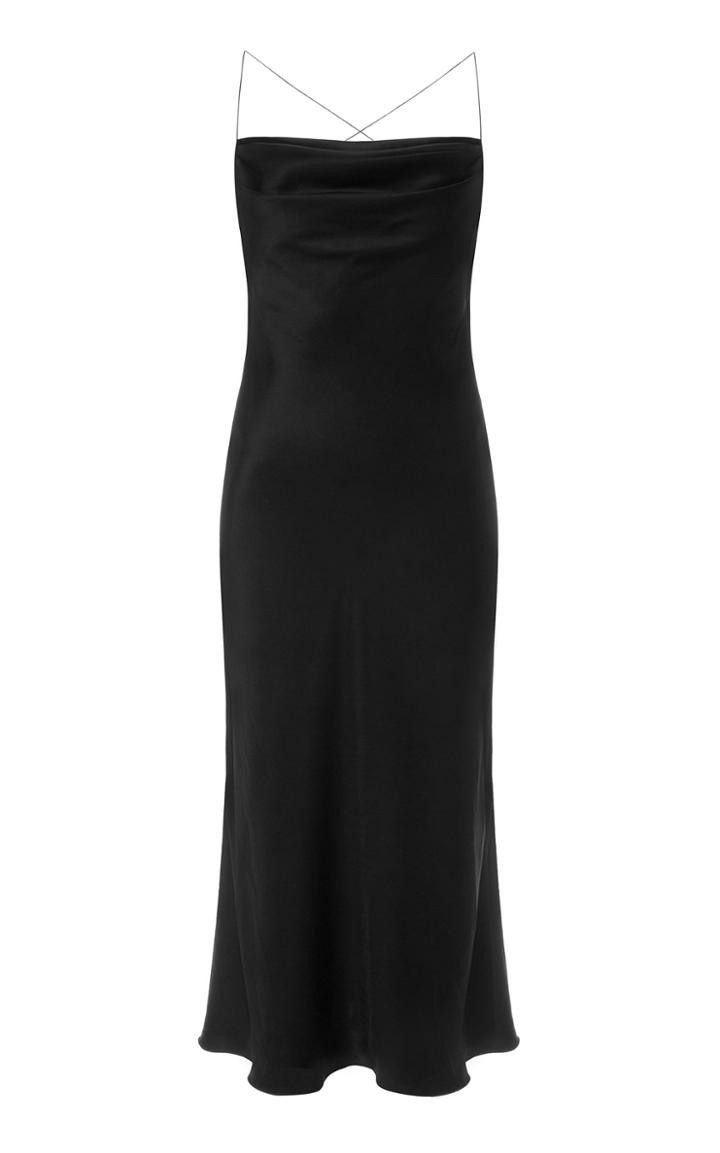Moda Operandi Anna October Dasha Open-back Satin Dress
