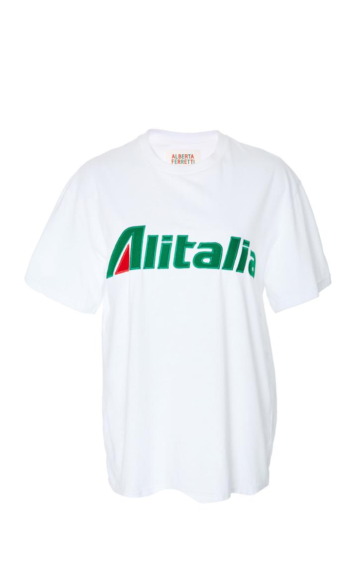 Alberta Ferretti Alitalia Cotton T-shirt
