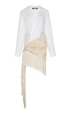 Jacquemus Fringe Hem Pareo Shirt Dress