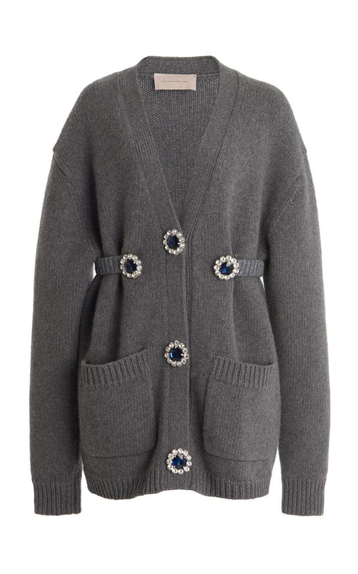 Moda Operandi Christopher Kane Chunky Wool Knit Cardigan