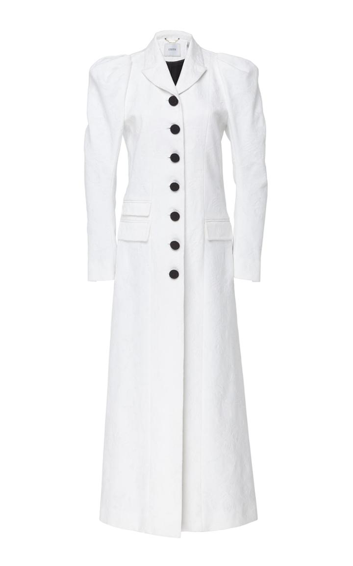 Erdem Emmelyn Tailored Cotton Jacquard Coat