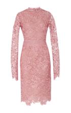 Costarellos Embroidered Cut Lace Wiggle Dress