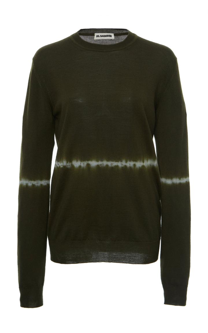 Jil Sander Tie Dye Wool Silk Sweater