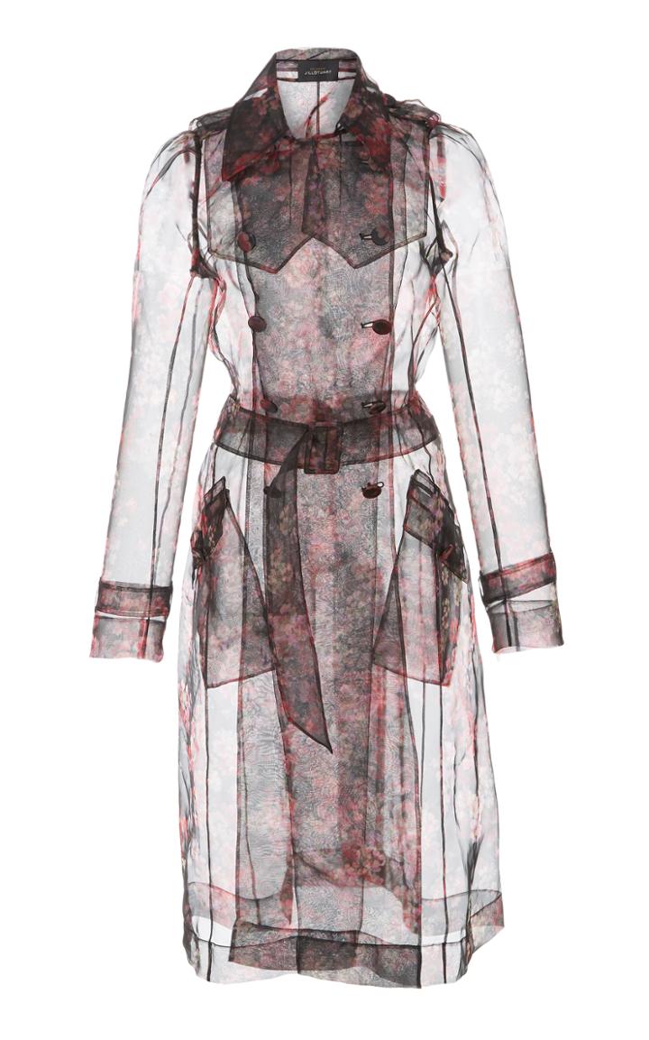 Jill Stuart Wilma Silk Organza Trench