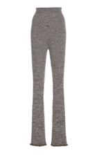 Jil Sander Ruffle Hem Wool-blend Flared Pants