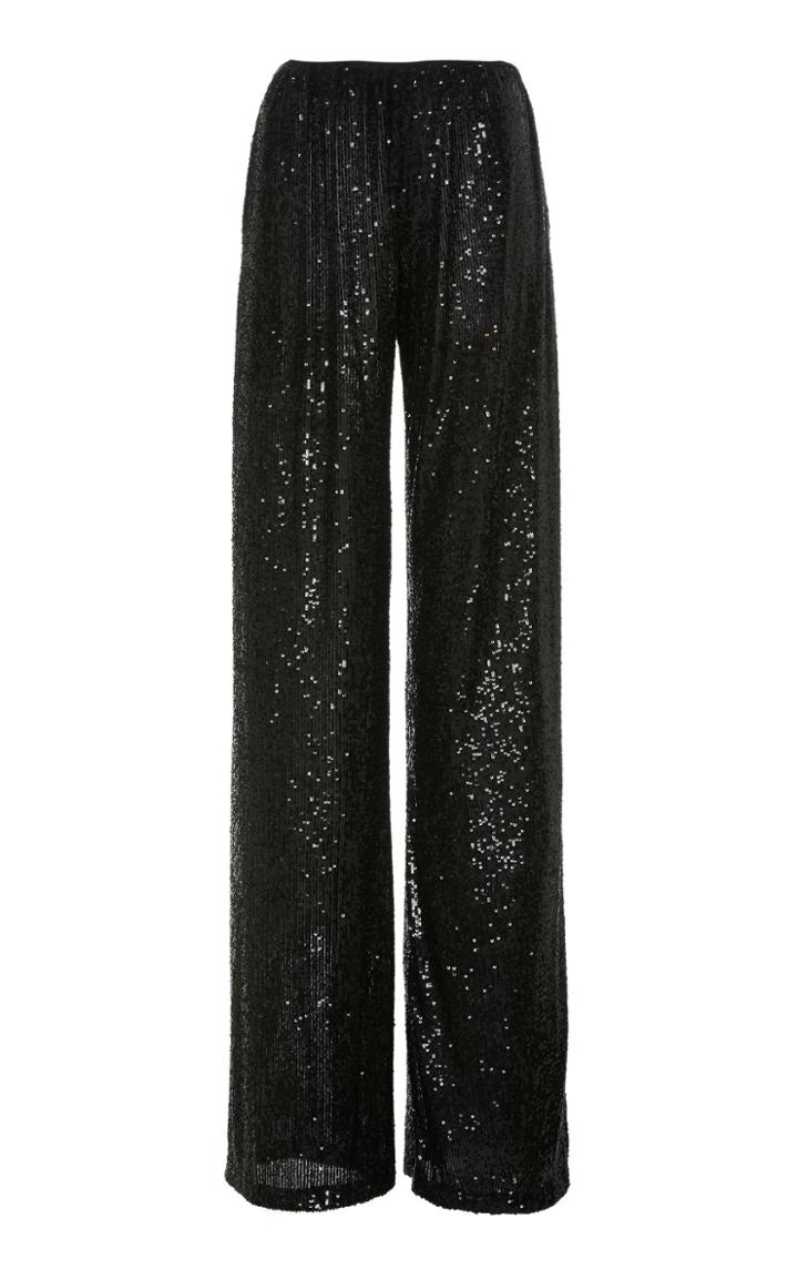 Moda Operandi Naeem Khan High-waist Sequin-embellished Flared Trousers Size: Xs