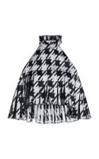 Ralph & Russo Cropped Top Houndstooth Plysse