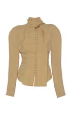 Moda Operandi Lado Bokuchava Crepe De Chine Tie-neck Blouse Size: M