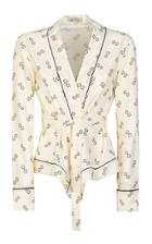 Giuliva Heritage Amanda Abstract-print Belted Cotton Jacket