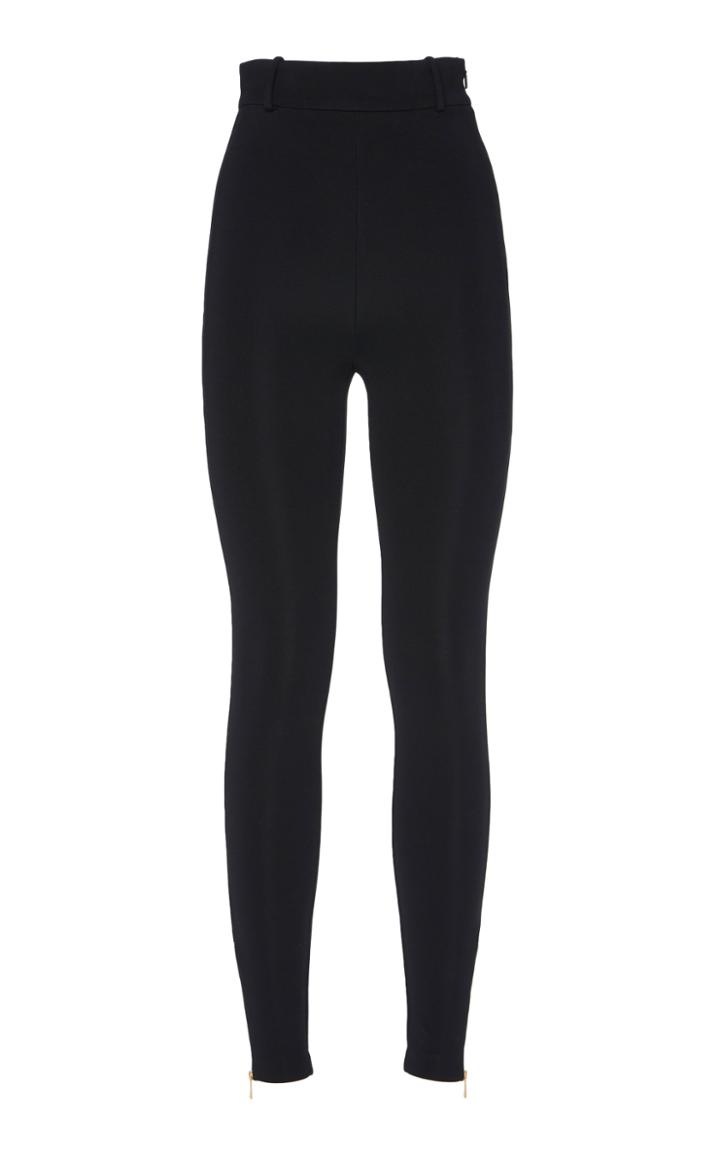 Versace High-rise Stretch-jersey Leggings Size: 36