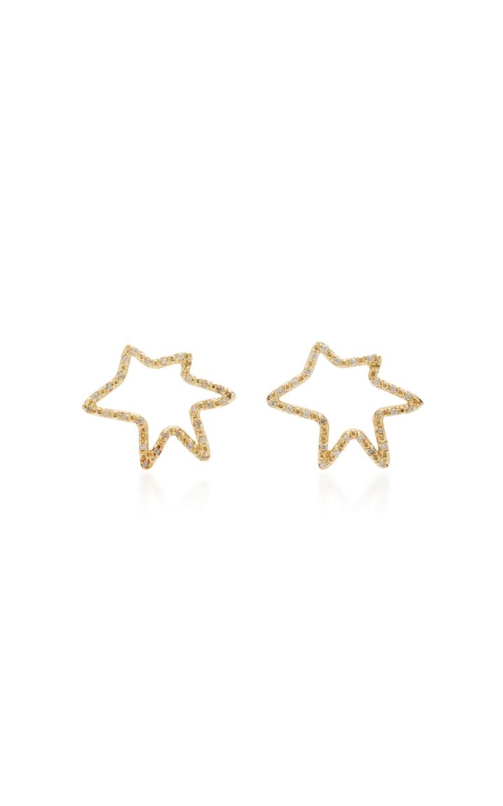 Carole Le Bris Perez Roy Star Diamond Earrings