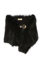 Elie Saab Leather-trimmed Fur Stole