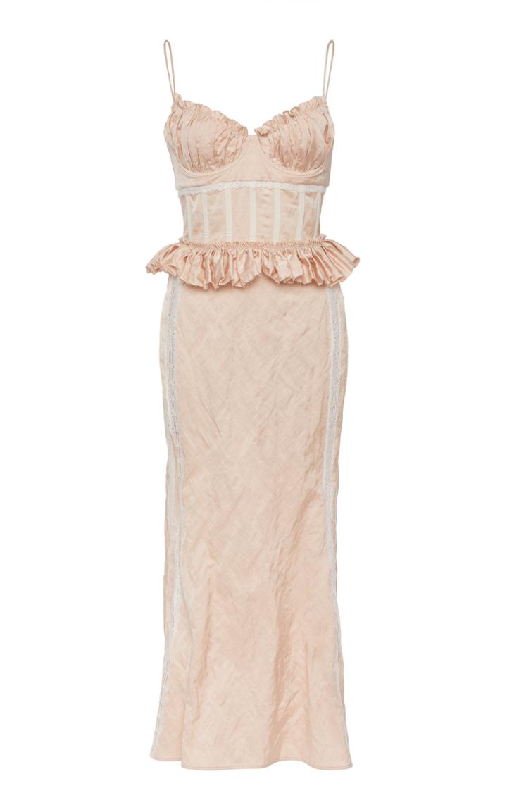 Brock Collection Orely Peplum Taffeta Dress