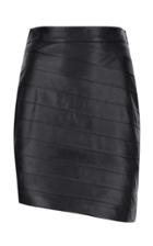 Moda Operandi Zeynep Aray Leather Mini Skirt