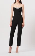 Moda Operandi David Koma Sequin-detailed Crepe Strapless Jumpsuit