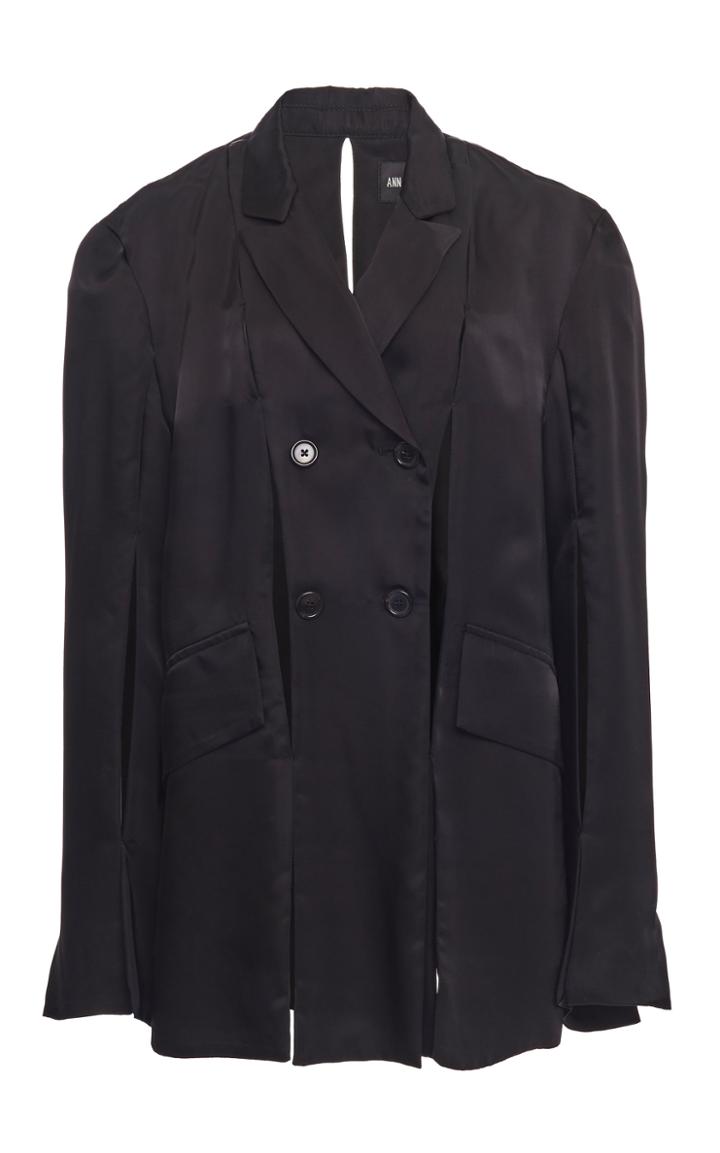 Moda Operandi Ann Demeulemeester Cutout Double-breasted Jacket Size: 34
