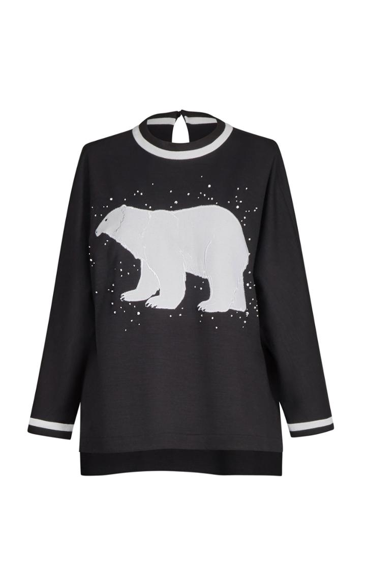 Yanina Demi Couture Polar Bear Sweater