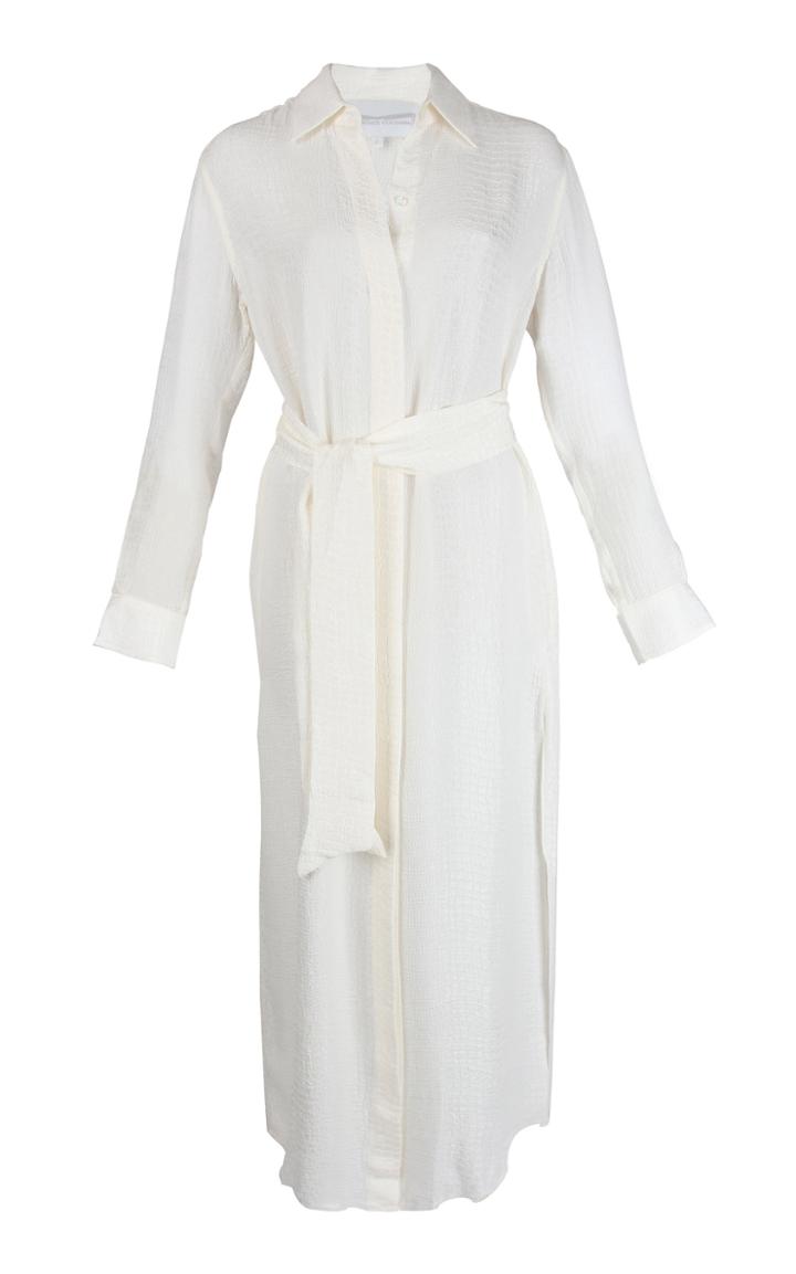 Marie France Van Damme Croco Silk-jacquard Shirt Dress