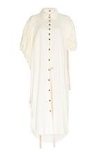 Ann Demeulemeester Draped Cotton-poplin Shirt Dress