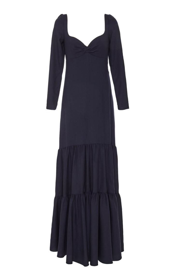 Andres Otalora Sara Wool Maxi Dress