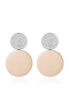 Walters Faith Lytton 2 18k Rose-gold And Diamond Disc Drop Earrings