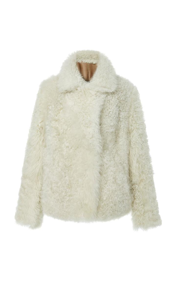 Paule Ka Reversible Curly Shearling Jacket