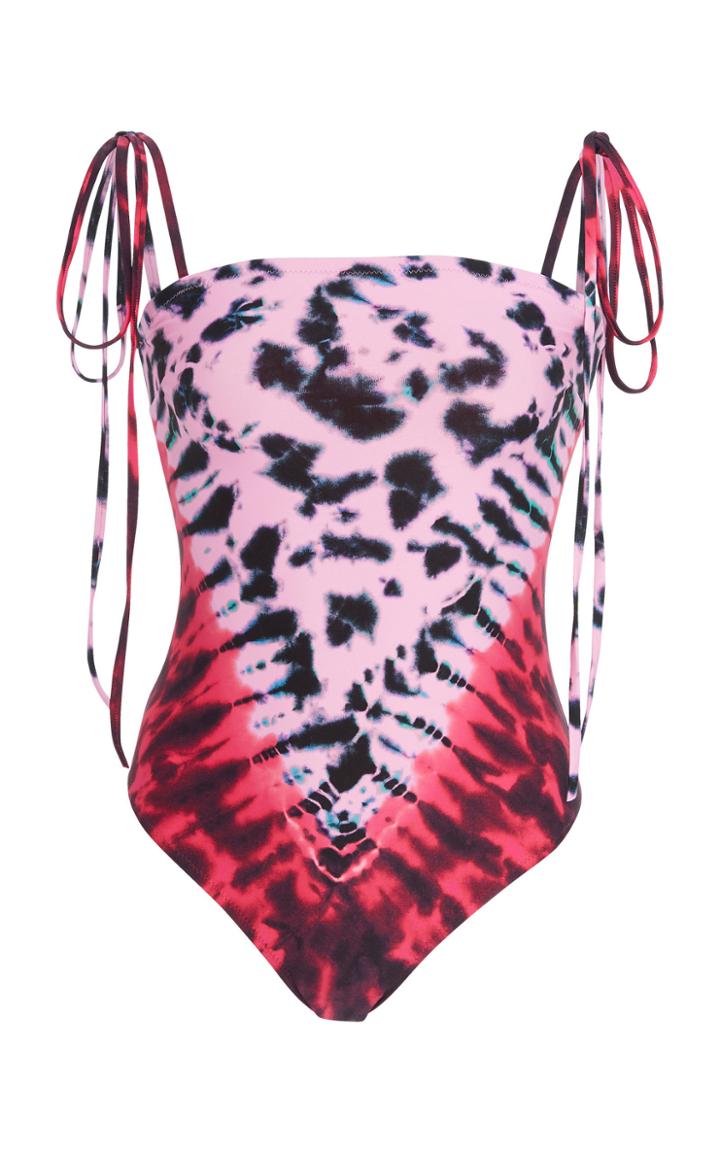 Proenza Schouler Tie-dyed Stretch-crepe Swimsuit