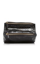 Givenchy Pandora Mini Croc-effect Leather Shoulder Bag