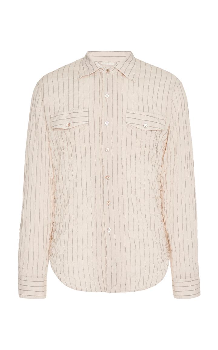 The Gigi Striped Cotton-blend Shirt