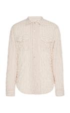 The Gigi Striped Cotton-blend Shirt