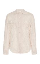 The Gigi Striped Cotton-blend Shirt