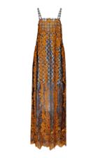 Rahul Mishra Oceanace Plaid Strap Dress
