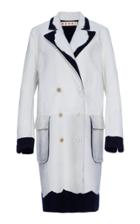 Marni Leather Coat With Woven Wool Details
