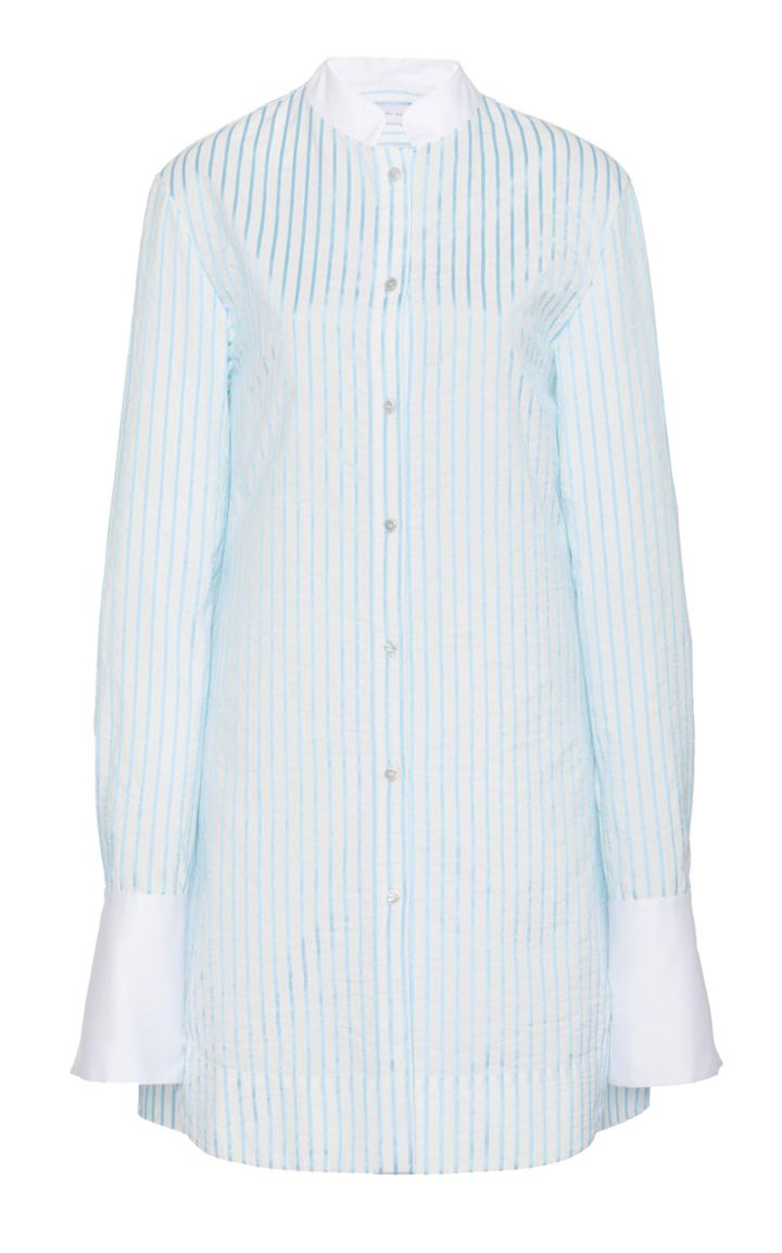 Moda Operandi Marina Moscone Striped Cotton-blend Tunic Size: 2