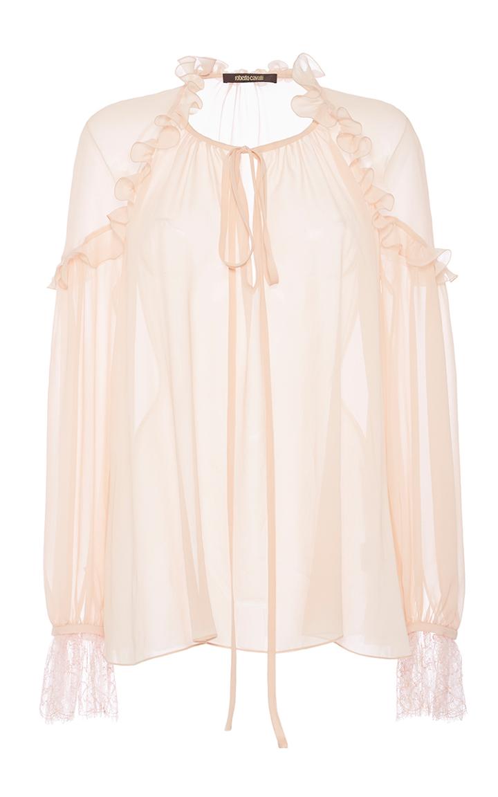 Roberto Cavalli Blush Georgette Shirt