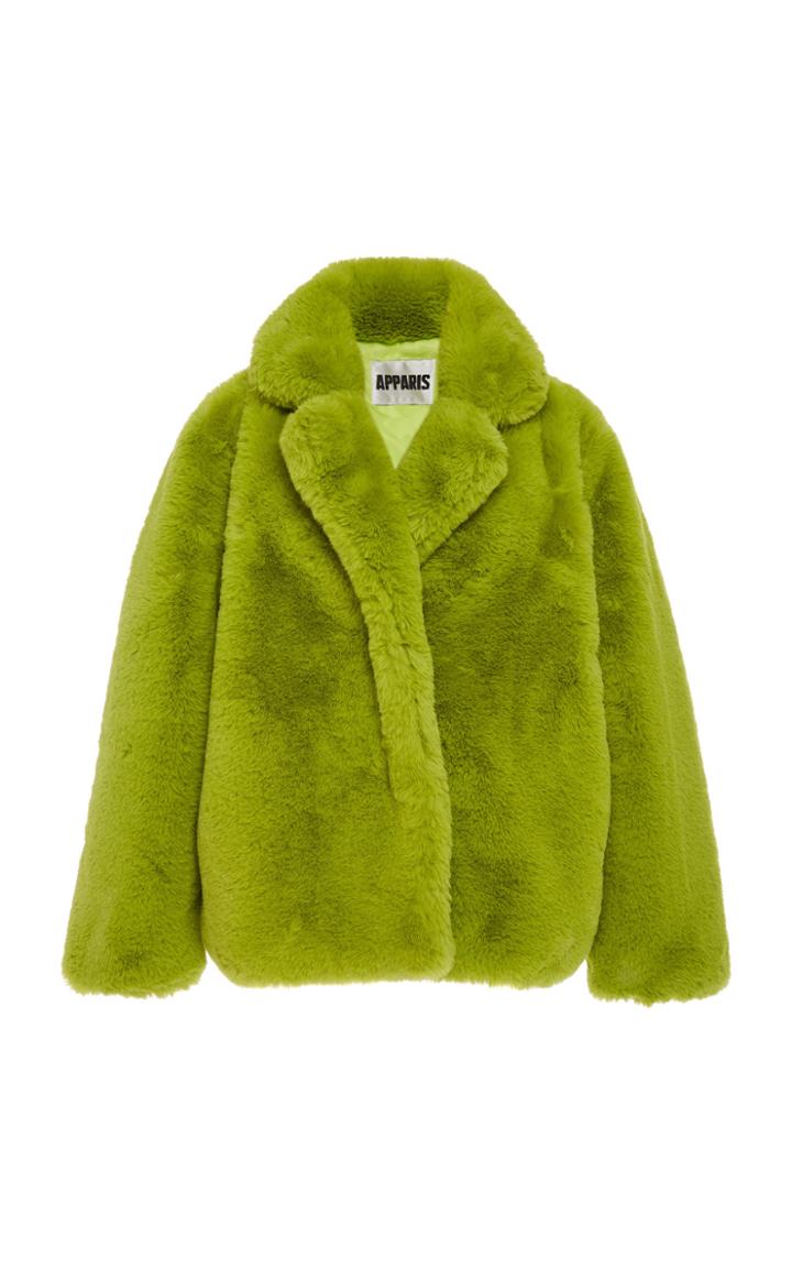 Apparis Manon Collared Faux Fur Coat