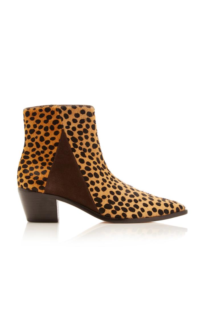 Ulla Johnson Lola Leopard Ankle Boots