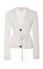 Brock Collection Panoramic Belted Wool And Cashmere Blend Cardigan