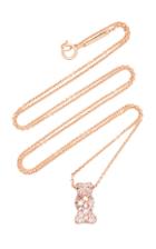Lauren X Khoo 18k Rose-gold And Amethyst Gummy Bear Necklace
