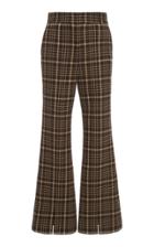 Adam Lippes Plaid Cropped Trouser Pants