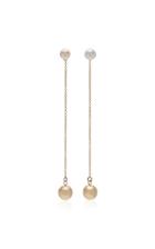 Mateo 14k Gold & Pearl Ball Drop Earrings