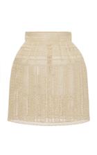 Moda Operandi Dolce & Gabbana Pointelle-trimmed Mini Skirt Size: 36