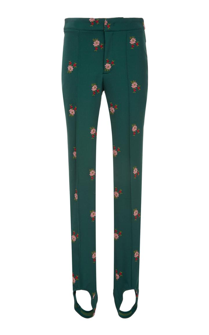 Moncler Genius Floral-embroidered Stretch-twill Stirrup Ski Pants