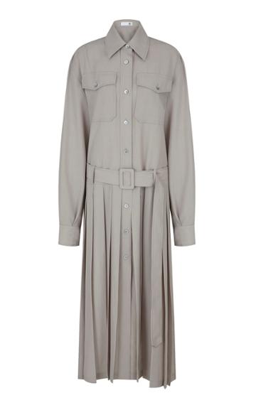 Moda Operandi Recto Button Up Pleated Shirt Dress