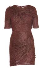 Peter Pilotto Metallic Jersey Twist Mini Dress