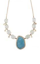 Moda Operandi Jacquie Aiche 14k Yellow Gold Aquamarine And Diamond Shaker Necklace