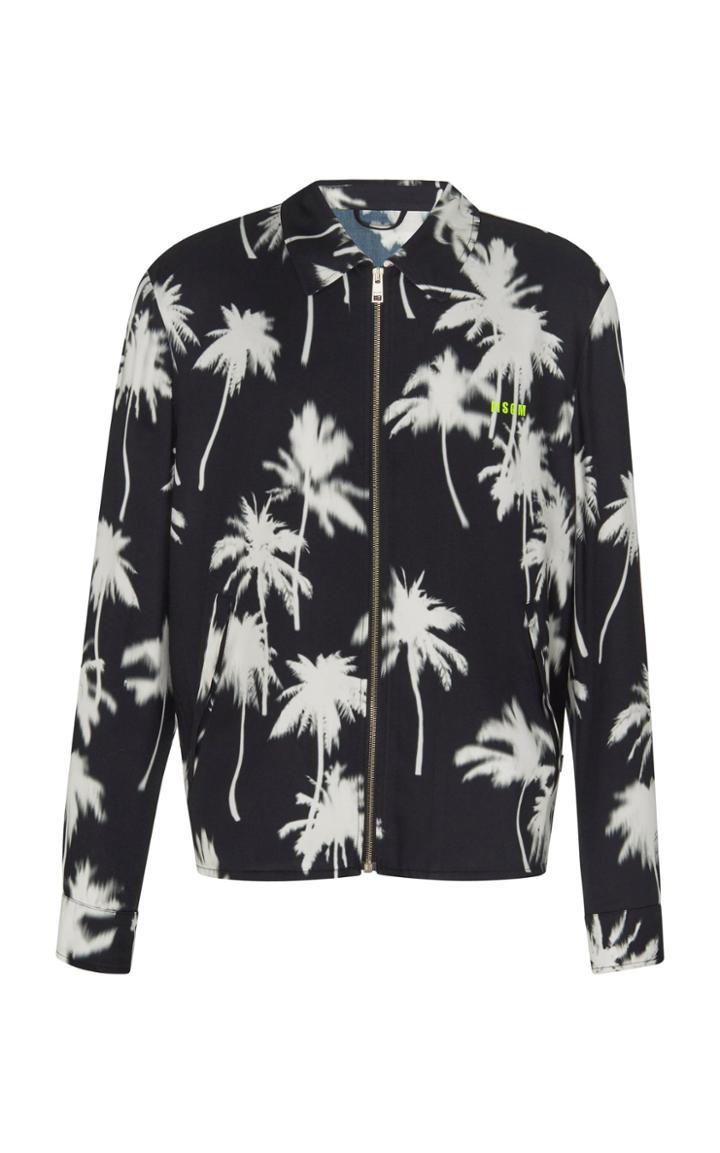 Msgm Palms Print Jacket