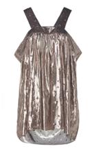Moda Operandi Rochas Pleated Silk-lurex Top Size: 38
