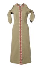 Zayan The Label Beaded Metallic Scallop Dress
