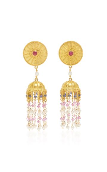 Ilias Lalaounis Multi- Stone Drop Earrings